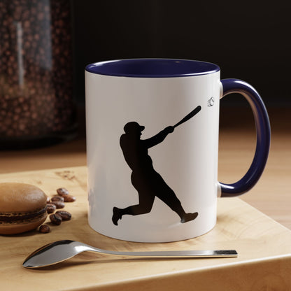 Baseball Player Accent Coffee Mug, Sports Gift, Baseball Lover Mug, Unique Coffee Cup, Personalized Sports Mug - TRV