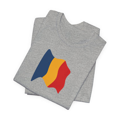 Romanian Flag Unisex Short Sleeve Tee, Casual Shirt, Travel T-Shirt, Gift for Romanians, Summer Outfit, Everyday Wear