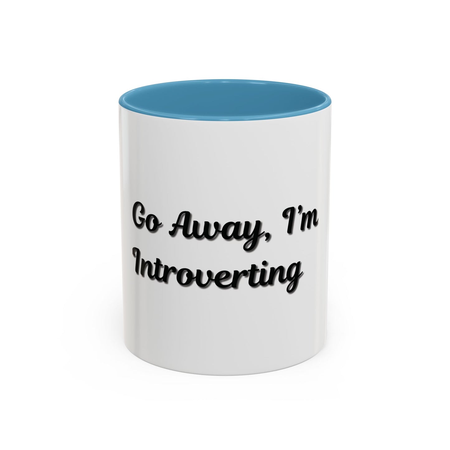 Introvert Coffee Mug - Go Away, I'm Introverting - Black Accent for Relaxing Moments - TRV