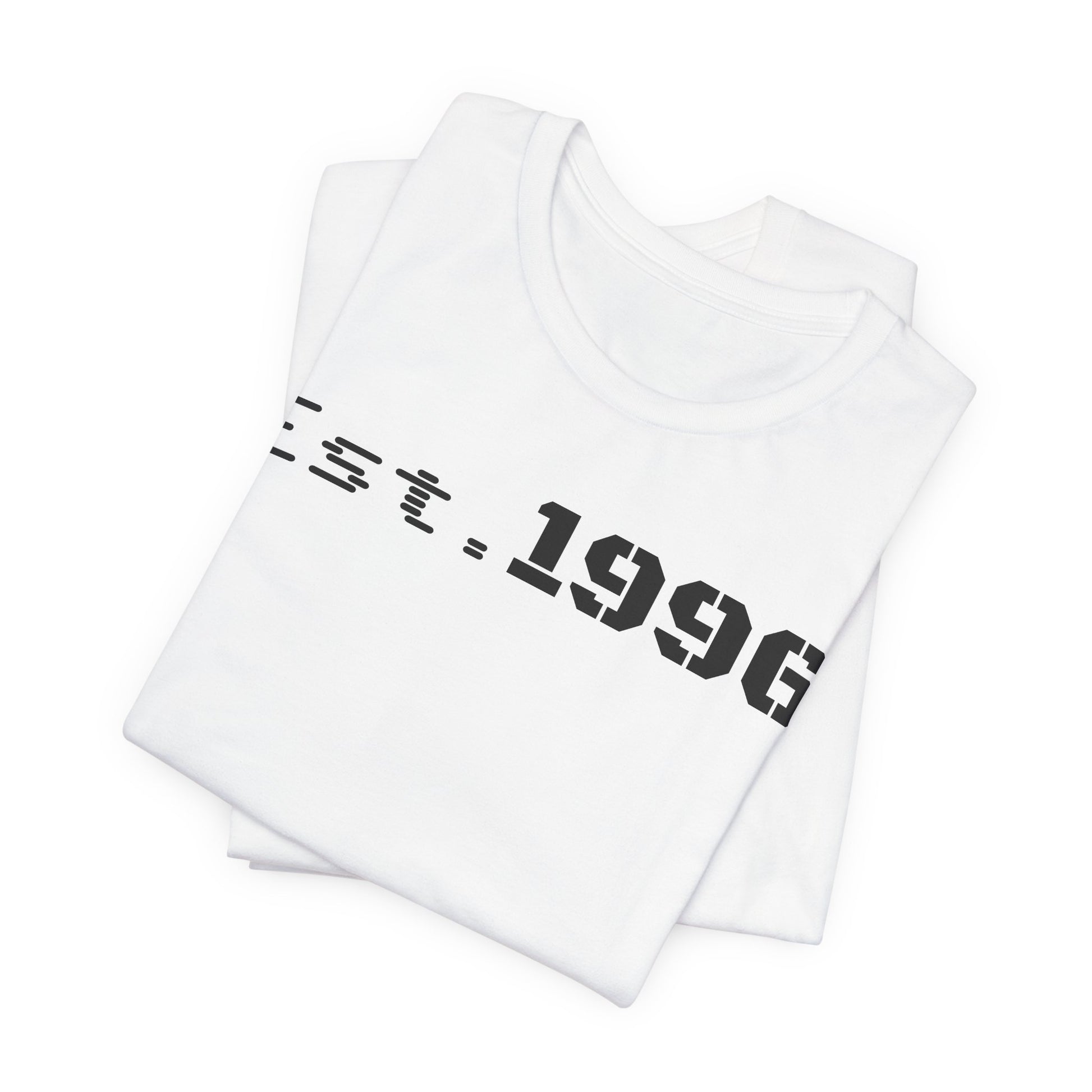 Unisex Jersey Tee - 'Est. 1996' Graphic Shirt, Birthday Gift, Casual Wear, Vintage Style, Retro Fashion, Gift for Him/Her - TRV