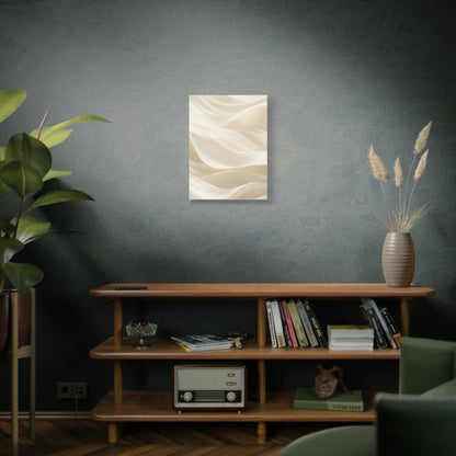 Neutral Abstract Wave Art Matte Canvas