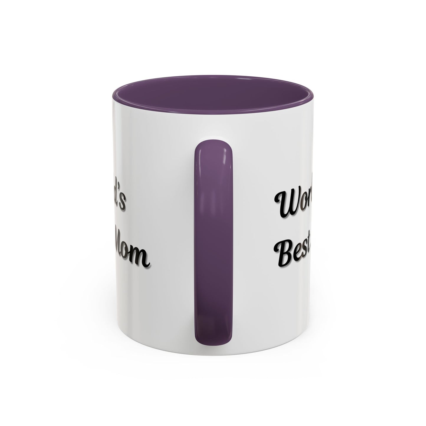 World's Best Mom Accent Coffee Mug - 11oz & 15oz - Perfect Gift for Mother's Day