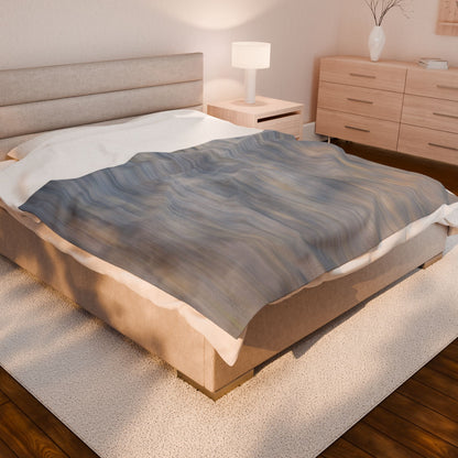 Cozy Velveteen Plush Blanket - Soft Textured Throw for Relaxation & Comfort - TRV
