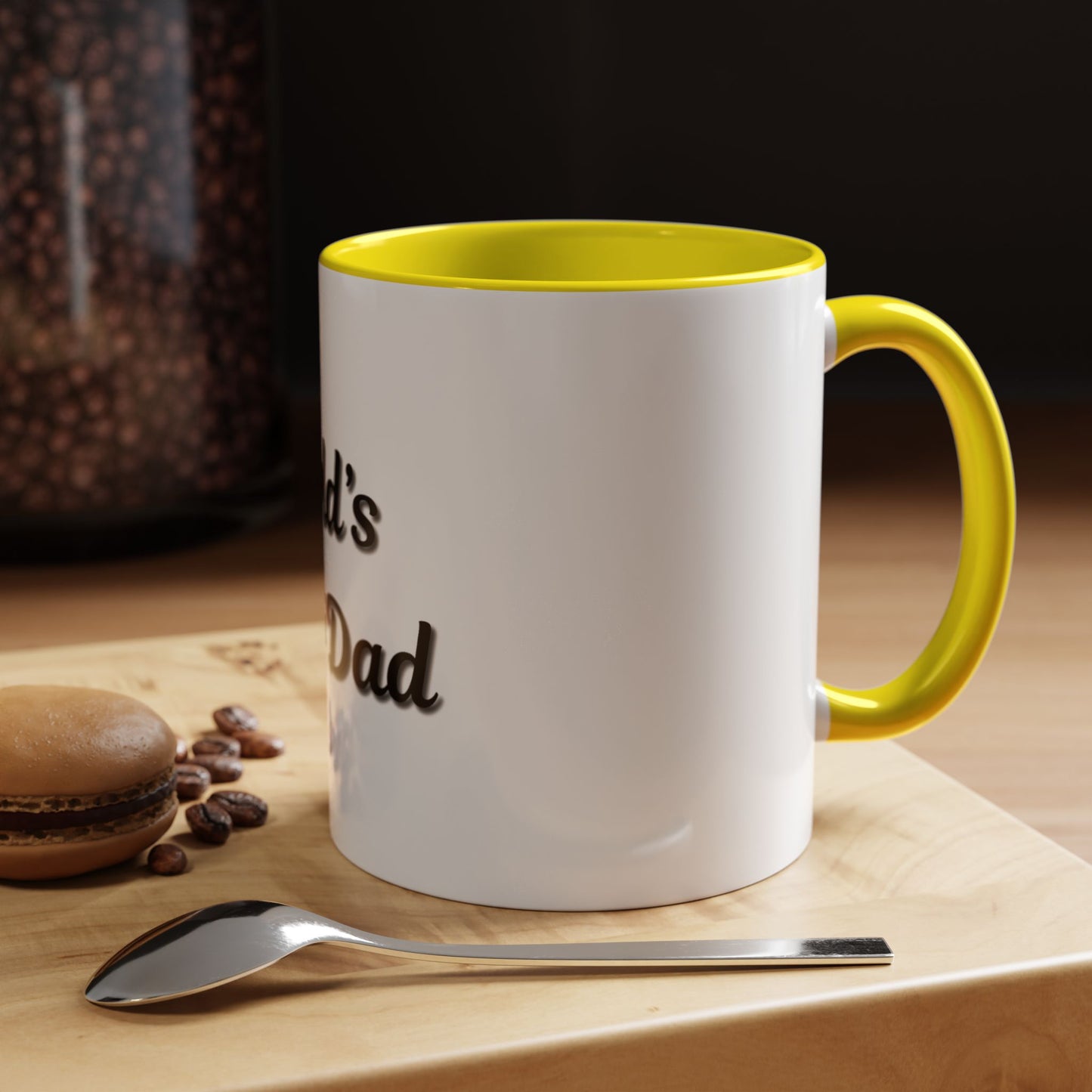 World's Best Dad Accent Coffee Mug - Perfect Gift for Father's Day - TRV