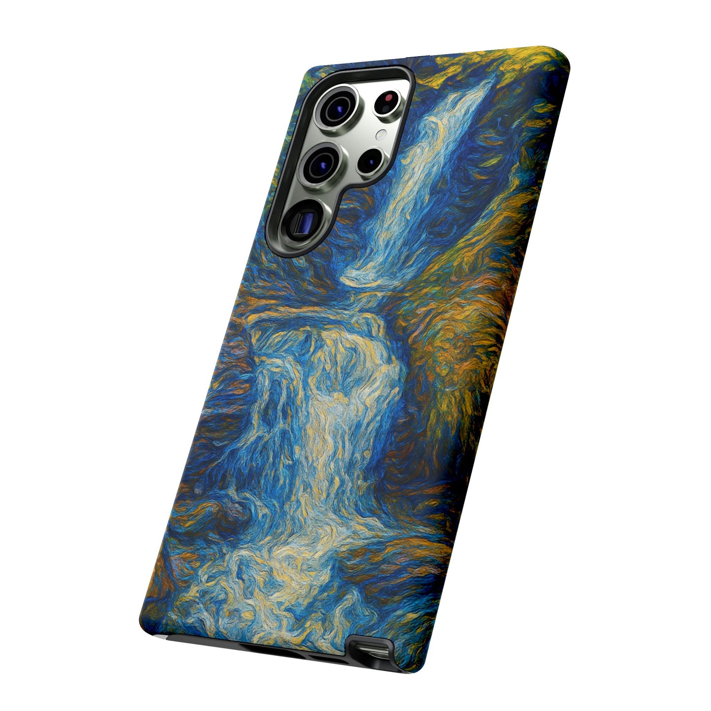 Artistic Phone Case - Waterfall Design, Unique Gift, Phone Accessory, Nature Lover, Original Artwork - TRV