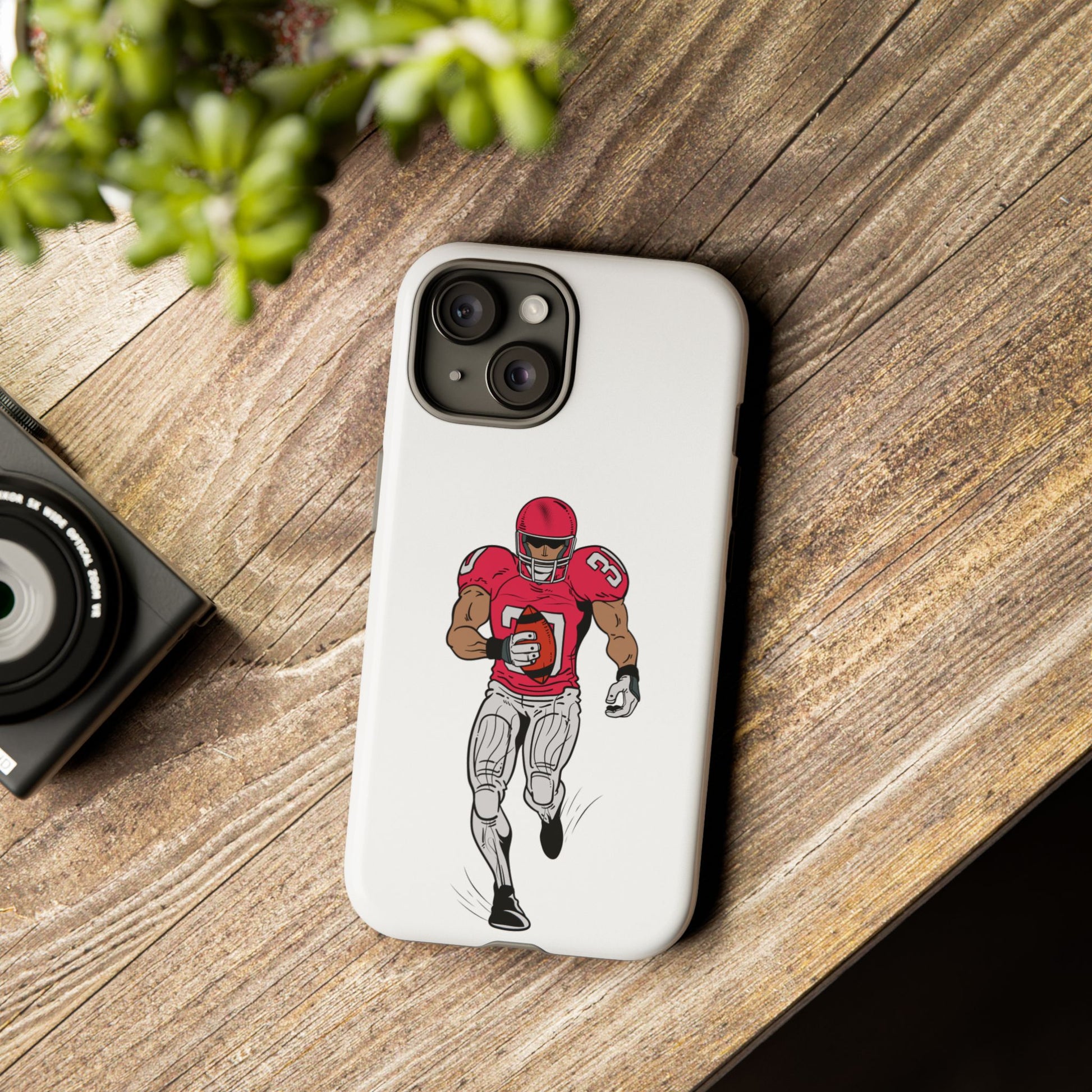 Football Player Tough Case, Sports Phone Cover, Athlete Gift, Tough Phone Case, Fall Sports, Football Lover's Accessory - TRV