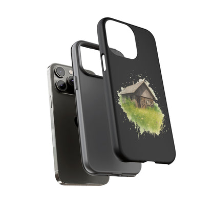 Rustic Farmhouse Phone Case, Cute Cottage Design, Tough Cases for Nature Lovers, Eco-Friendly Gift, Customizable Tech Accessories - TRV