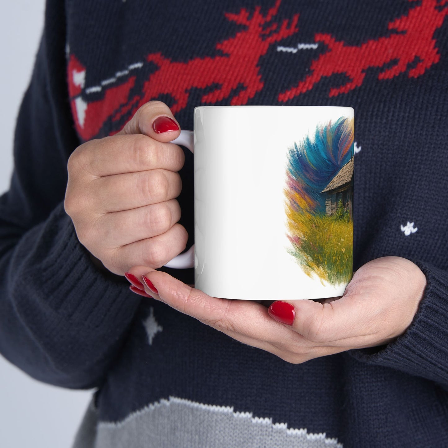 Vibrant Landscape Ceramic Mug for Nature Lovers - Perfect for Coffee, Tea, Gifts, Home Decor, 11oz & 15oz - TRV