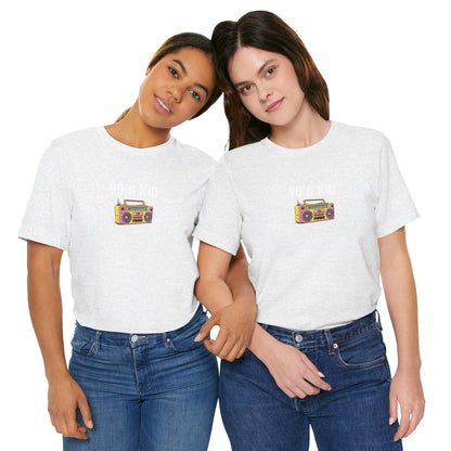 Retro Boombox Tee — 90s Kid Graphic T-Shirt