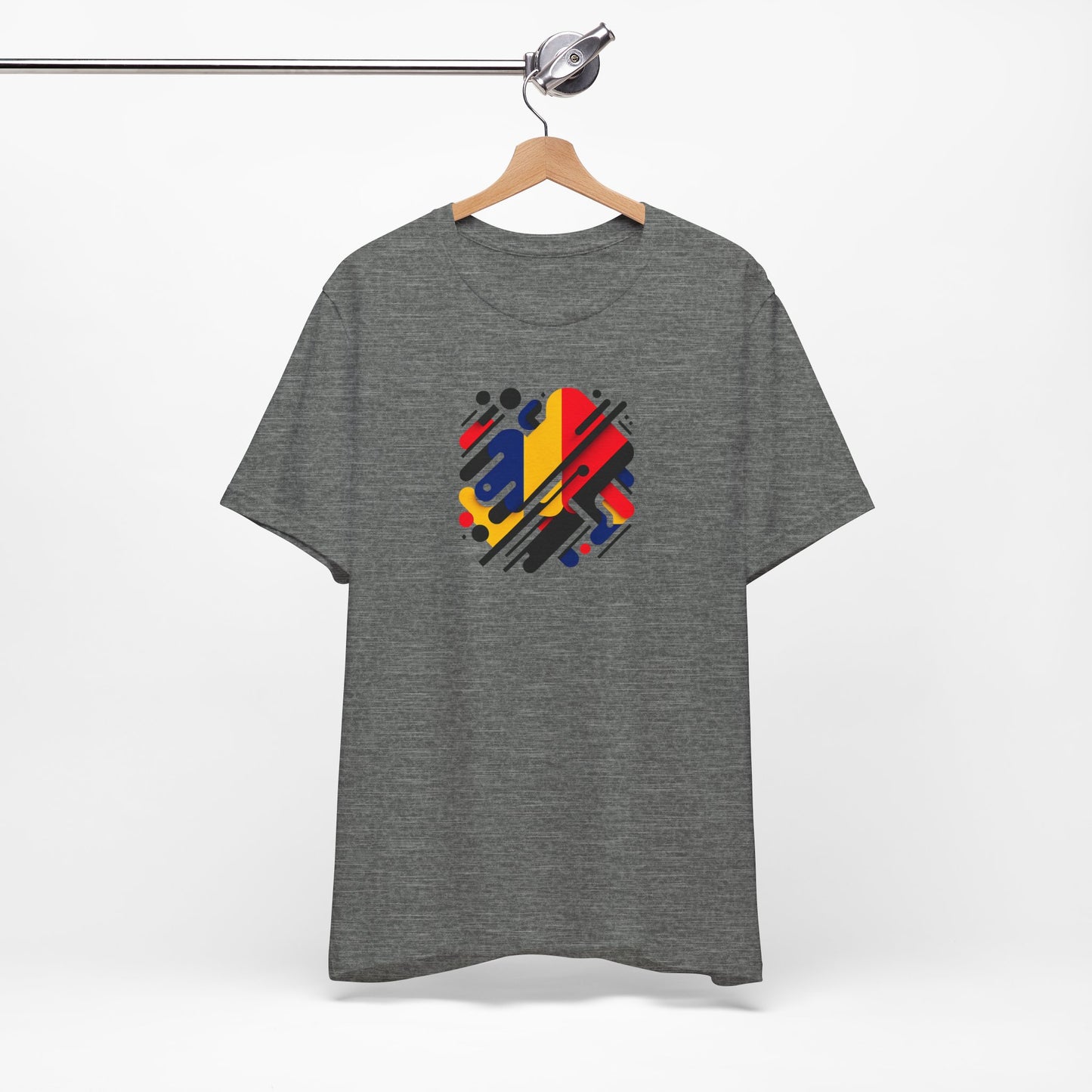 Artistic Heart Unisex Jersey Tee - Vibrant Graphic Tee, Casual Wear, Gift for Art Lovers, Birthday Surprise, Everyday Comfort - TRV