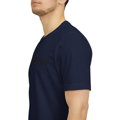 Vintage Est. 1996 T-shirt by Printify featuring bold birthday year design, perfect for a birth year birthday gift.