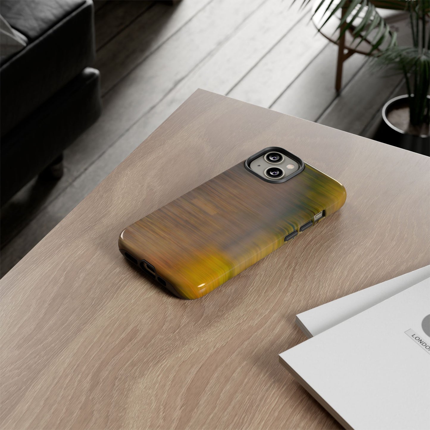Autumn Blur Tough Phone Case — Fall Colors Protective iPhone Cover