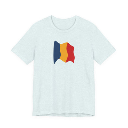 Romanian Flag Unisex Short Sleeve Tee, Casual Shirt, Travel T-Shirt, Gift for Romanians, Summer Outfit, Everyday Wear