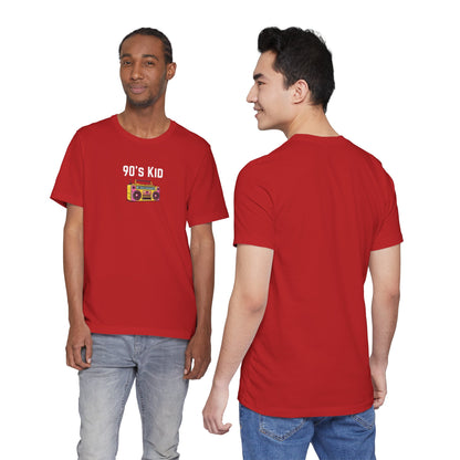 Retro Boombox Tee — 90s Kid Graphic T-Shirt