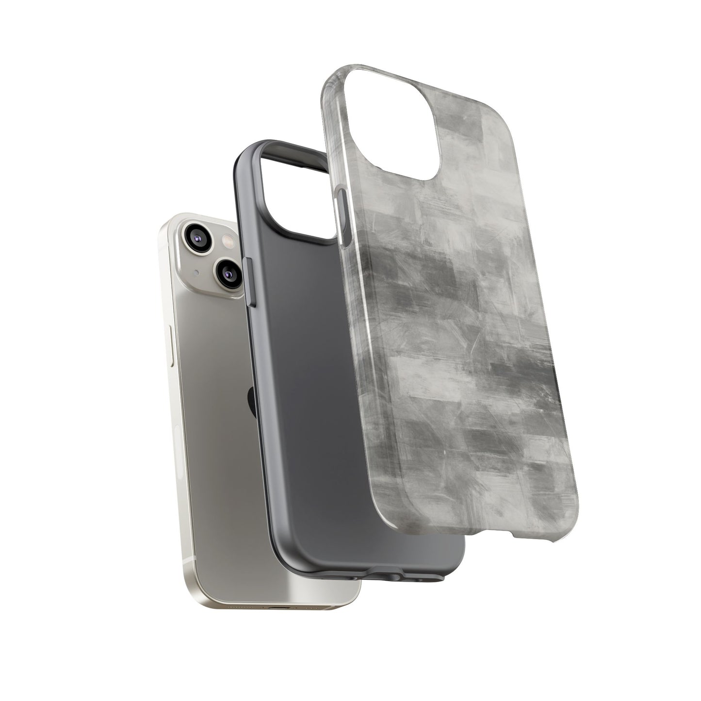 Stylish Phone Case for Tough Protection, Marble Grey Design, Customizable Gift for Her, Unisex Mobile Accessory, Birthday Present, [...] - TRV