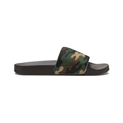 Camouflage Men's Slip-On Sandals | Casual Comfort Footwear for Summer, Beach Days, Outdoor Activities, Gifts for Him, Fashionable Slides - TRV