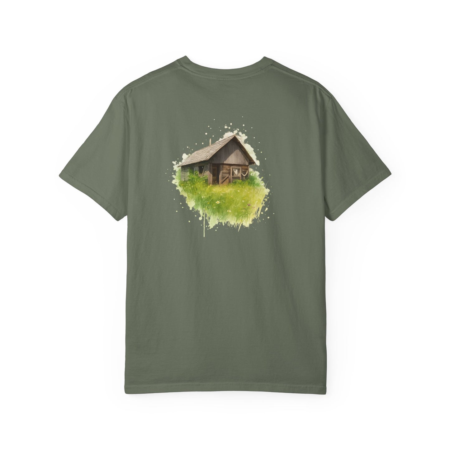 Nature-Inspired Unisex Garment-Dyed T-Shirt, Eco-Friendly Tee, Summer Casual Wear, Gift for Nature Lovers, Relaxed Fit T-Shirt - TRV