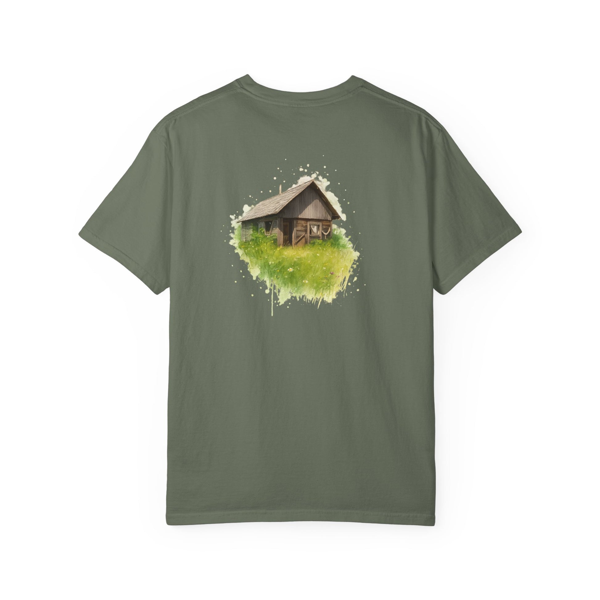 Nature-Inspired Unisex Garment-Dyed T-Shirt, Eco-Friendly Tee, Summer Casual Wear, Gift for Nature Lovers, Relaxed Fit T-Shirt - TRV