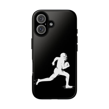 Football Player Phone Case, Tough Cases, Sports Phone Cover, Gift for Athletes, iPhone & Samsung Accessories, Running Player Design - TRV