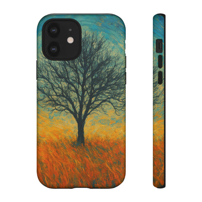 Artistic Phone Case with Tree Design, Nature Lover Gift, Unique Phone Cover, Holiday Present, Eco-friendly Tech Accessories - TRV