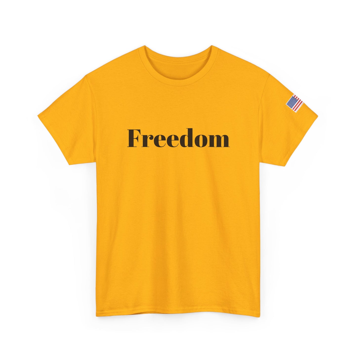 Freedom script tee | T-Shirt, American flag sleeve - TRV