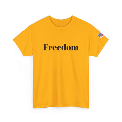 Freedom script tee | T-Shirt, American flag sleeve - TRV