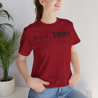 Vintage Est. 1997 Unisex Tee, Gift for Birthdays, Celebrations, Casual Wear, Retro Fashion, Cool Graphic T-Shirt - TRV