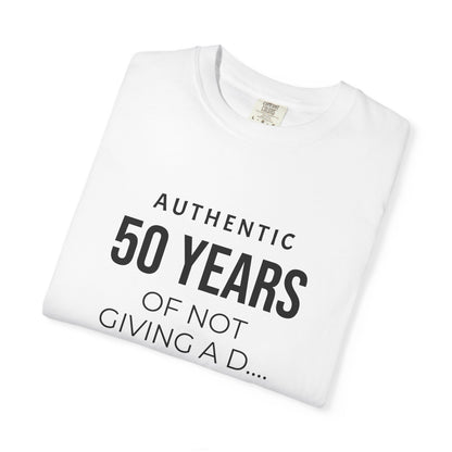 Custom garment-dyed T-shirt by Printify, showcasing a soft, vibrant-colored cotton T-shirt with a relaxed fit.