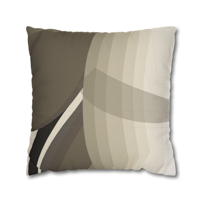 Abstract Neutral Leaf Artwork Pillowcase | Square Pillowcase
