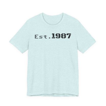 Est. 1987 Unisex Tee - Vintage Style Shirt, 80s Birth Year Gift, Casual Wear, Birthday T-Shirt, Retro Graphic Tee