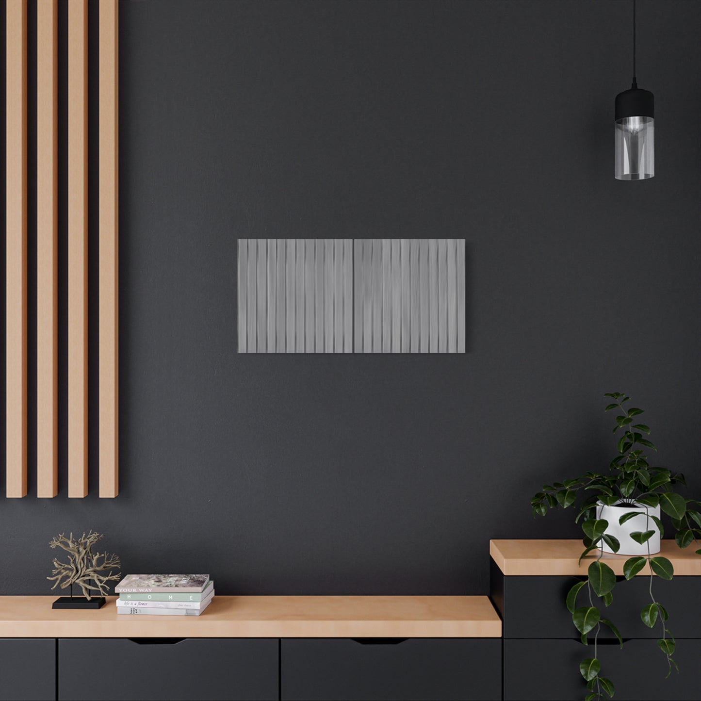Modern Striped Canvas Art - 1.25" Stretched Wall Decor - TRV