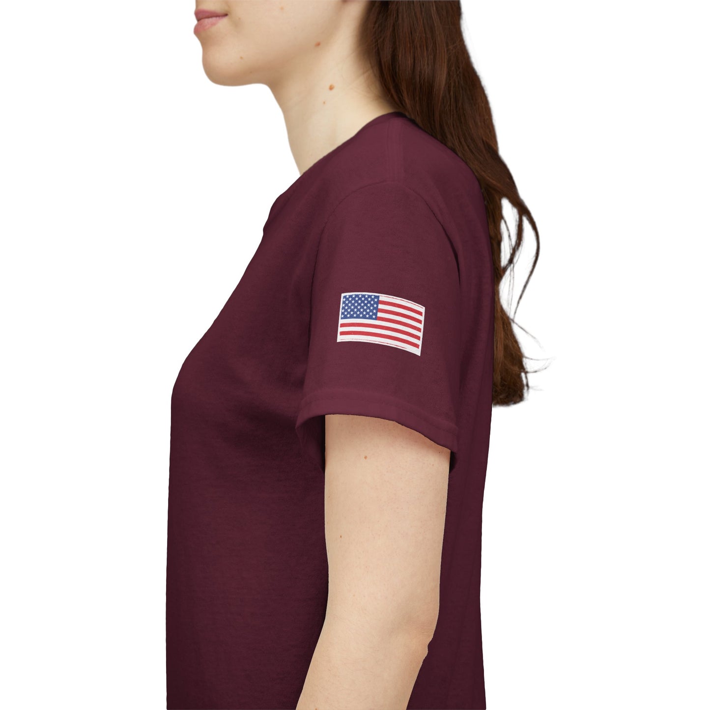 Freedom script tee | T-Shirt, American flag sleeve - TRV