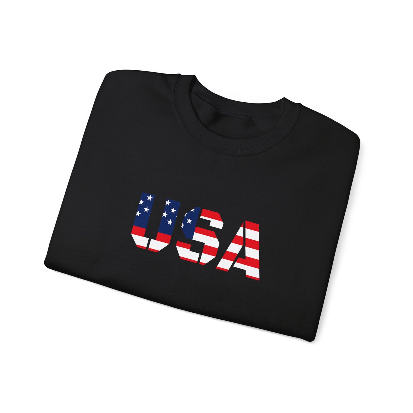 USA Flag Unisex Crewneck Sweatshirt, Cozy Apparel, Casual Wear, Independence Day Gift, Americana Style