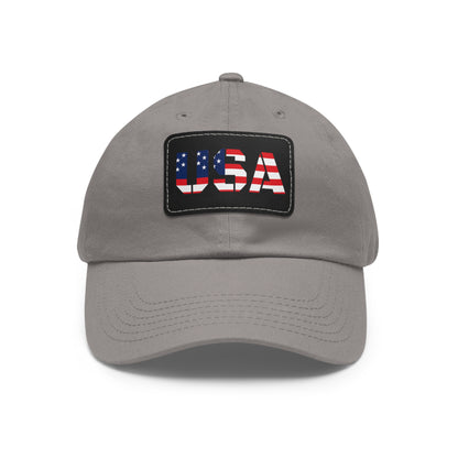 Dad Hat with USA Leather Patch - TRV
