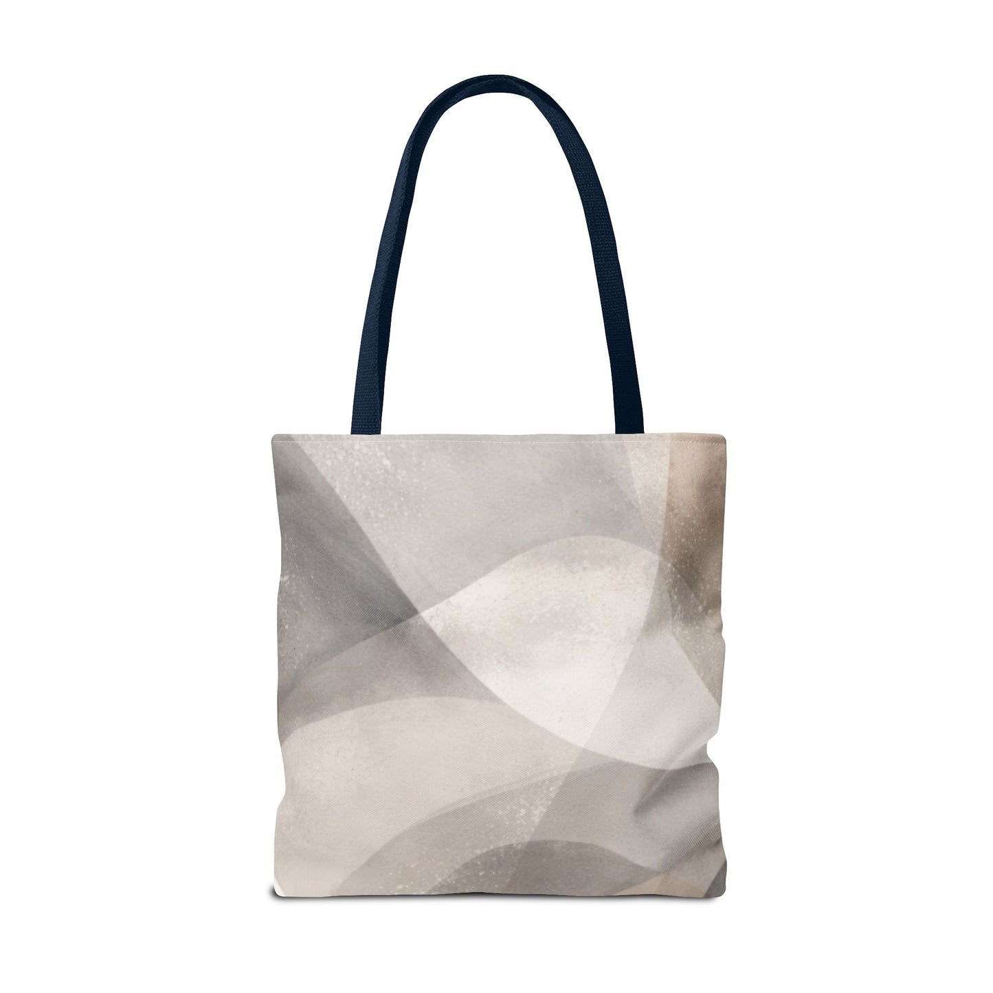 Neutral Abstract Watercolor Waves Tote Bag | All-Over Print