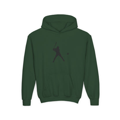 Baseball Themed Youth Hoodie, Sports Sweatshirt, Kids Gift, Youth Apparel, Baseball Fan Gear, Athletic Hoodie