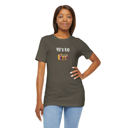 Retro Boombox Tee — 90s Kid Graphic T-Shirt