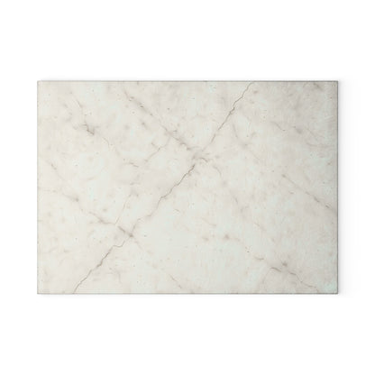 Marble-Print Glass Cutting Board — Elegant Kitchen Prep Surface