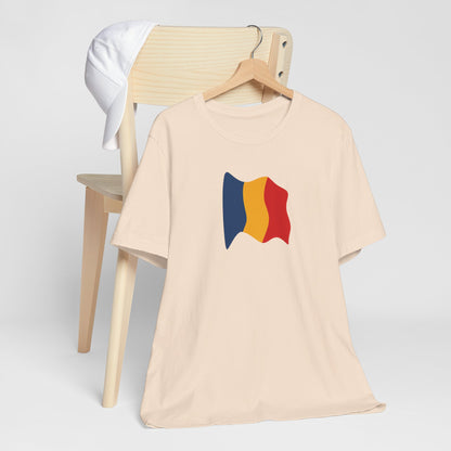 Romanian Flag Unisex Short Sleeve Tee, Casual Shirt, Travel T-Shirt, Gift for Romanians, Summer Outfit, Everyday Wear