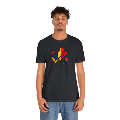 Artistic Heart Unisex Jersey Tee - Vibrant Graphic Tee, Casual Wear, Gift for Art Lovers, Birthday Surprise, Everyday Comfort - TRV