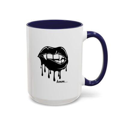 Vampire Lip Accent Coffee Mug - 11oz & 15oz - Unique Halloween Gift