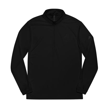 Adidas® Embroidered Quarter-Zip Pullover - Stylish Performance Layer With Love Gesture