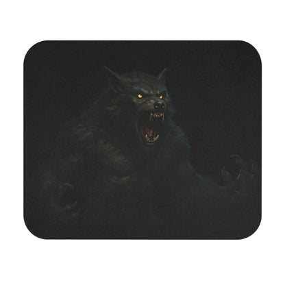 Werewolf Art Mouse Pad — Dark Gothic Horror Desk Mat