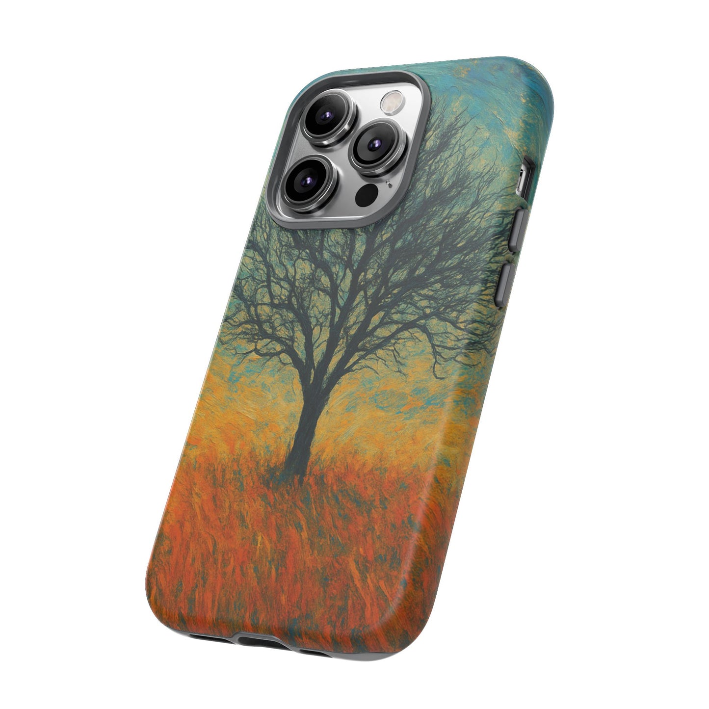 Artistic Phone Case with Tree Design, Nature Lover Gift, Unique Phone Cover, Holiday Present, Eco-friendly Tech Accessories - TRV