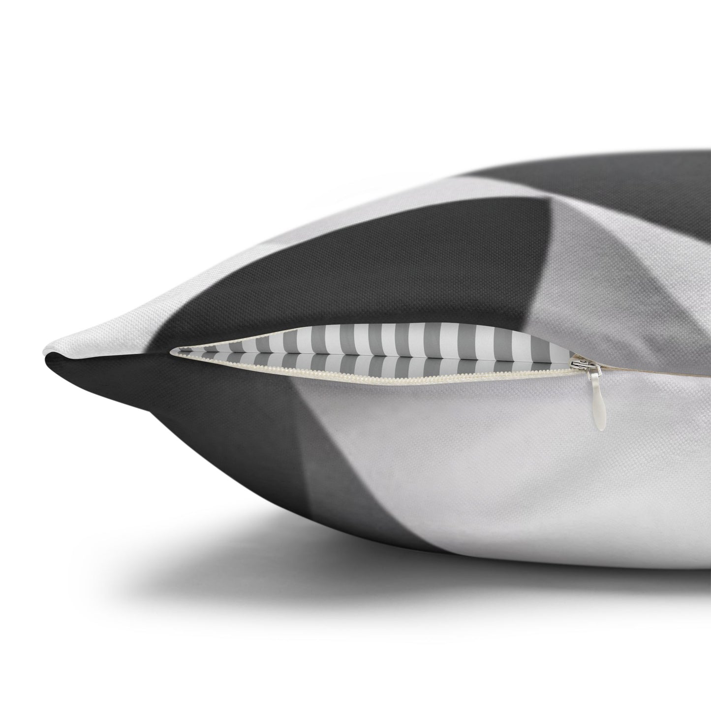 Abstract Black White Wave Pillowcase | Square Pillow