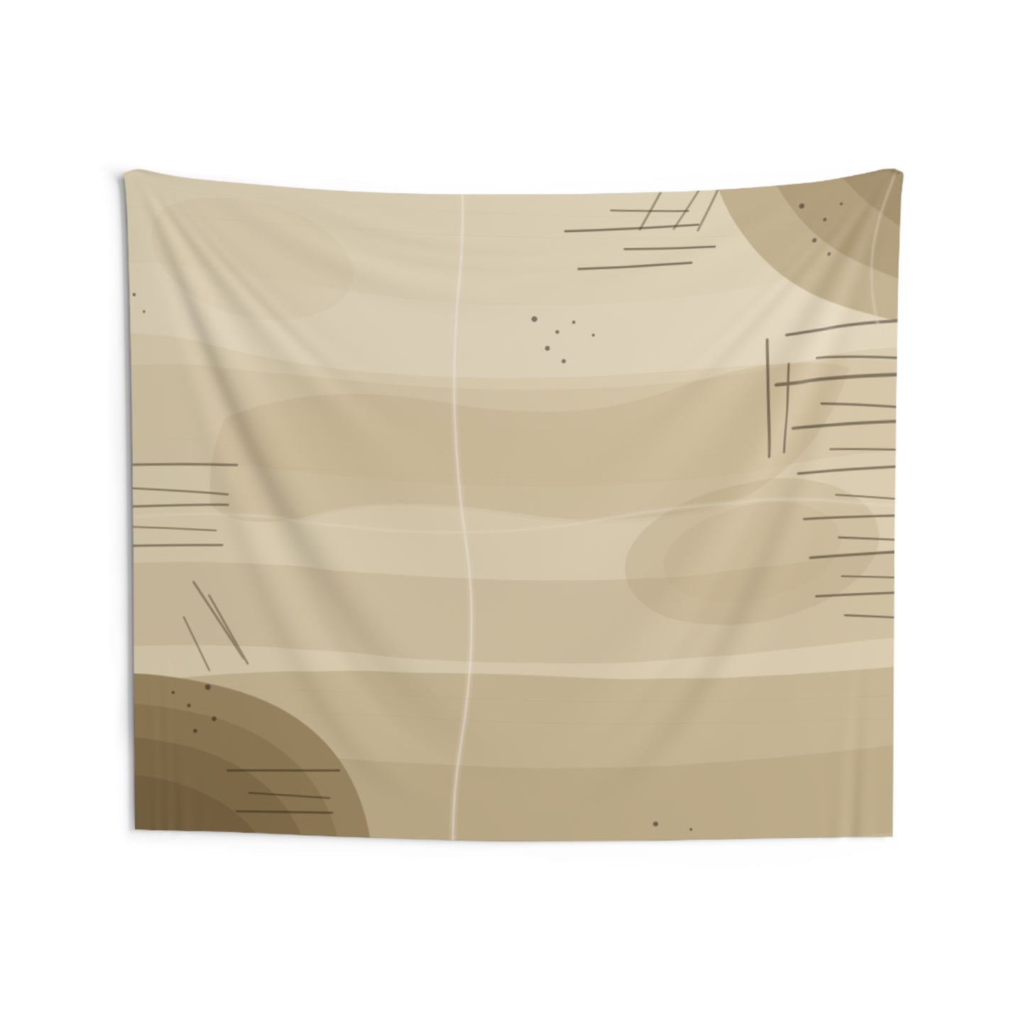Abstract Earth Tapestry — Neutral Boho Wall Art
