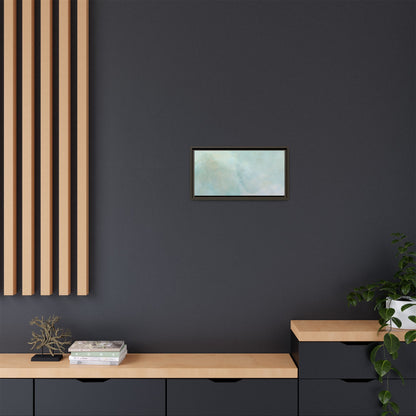 Soft abstract pastel watercolor on matte canvas, featuring gentle colors and artistic brushstrokes by Printify.