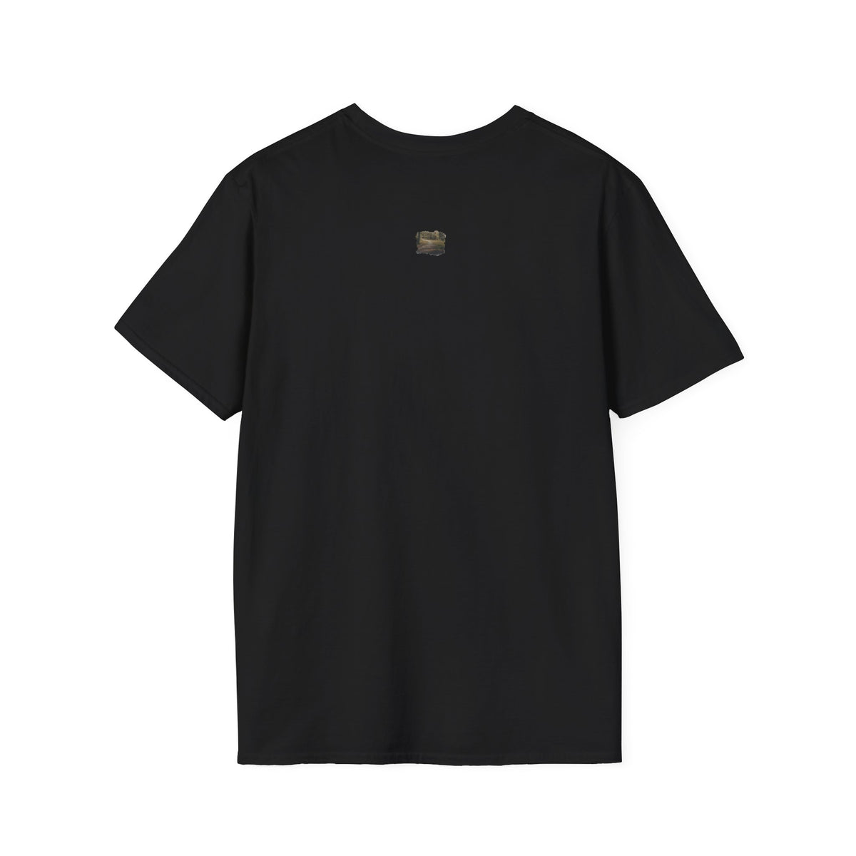 Vintage forest landscape T-shirt from Printify featuring a nature pathway design on soft cotton fabric.