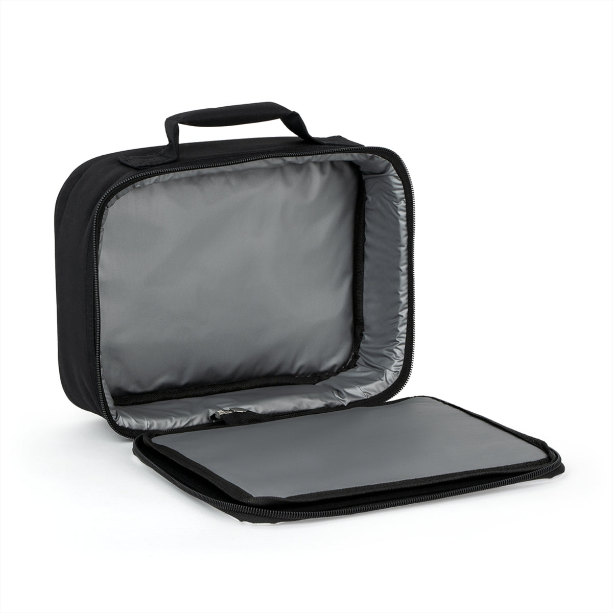 Printify camo insulated lunch bag with handles, ideal for school, work, and travel, featuring a camouflage pattern and durable construction.