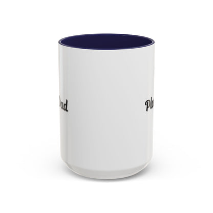 Black-handle Plant Dad coffee mug featuring plant-themed design, perfect for plant lovers, available in 11oz and 15oz sizes.